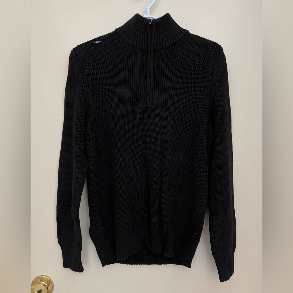 Black Half Zip Sweater Jacket